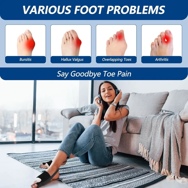 Alt view image 6 of 7 - 2 Pack Bunion Corrector, Big Toe Straightener for Women and Men
