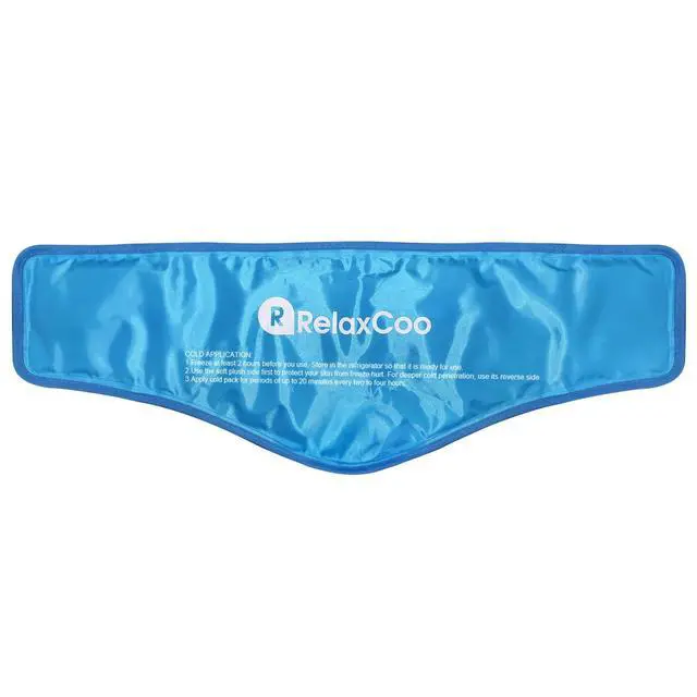Alt view image 4 of 6 - RelaxCoo Reusable Gel Neck Ice Pack Wrap for Neck Shoulders, Cold Therapy for Pain Relief, Injuries, Swelling, Sprains, Inflammation and Cervical Surgery Recovery