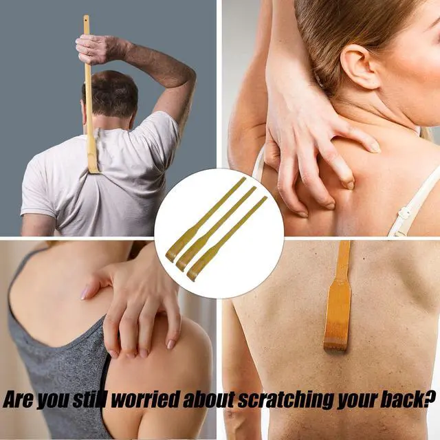 Alt view image 2 of 4 - 3 Pcs Bamboo Back Scratchers, 17 Inch Long Handle, for Adults, Men, Women