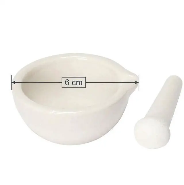 Alt view image 2 of 4 - Mortar and Pestle Ceramic Spice Crusher, Garlic Grinder, Pharmacy Herbs Bowl, 2.36Inch