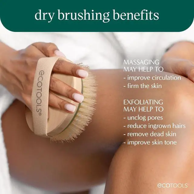 Alt view image 3 of 6 - EcoTools Dry Body Brush for Dry Brushing, Smooth Skin, 1 Count