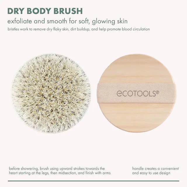 Alt view image 2 of 6 - EcoTools Dry Body Brush for Dry Brushing, Smooth Skin, 1 Count
