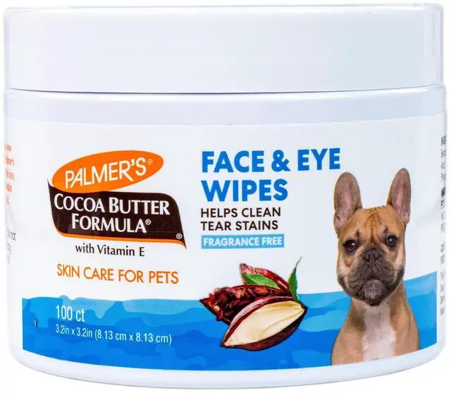 Main image of Palmer's for Pets Dog Face and Eye Wipes, Unscented, 100 Count