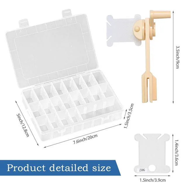 Alt view image 3 of 7 - Embroidery Floss Organizer with 24 Compartments