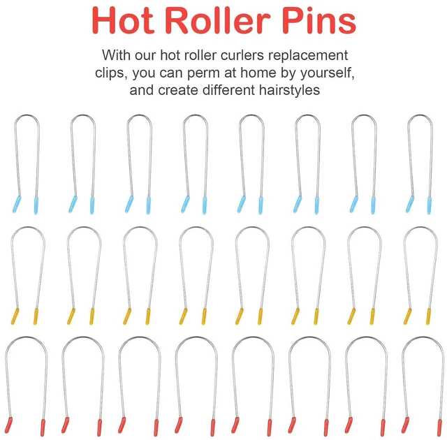 Alt view image 5 of 7 - Bewudy 24Pcs Hot Roller & Curler Clips Replacement Kit