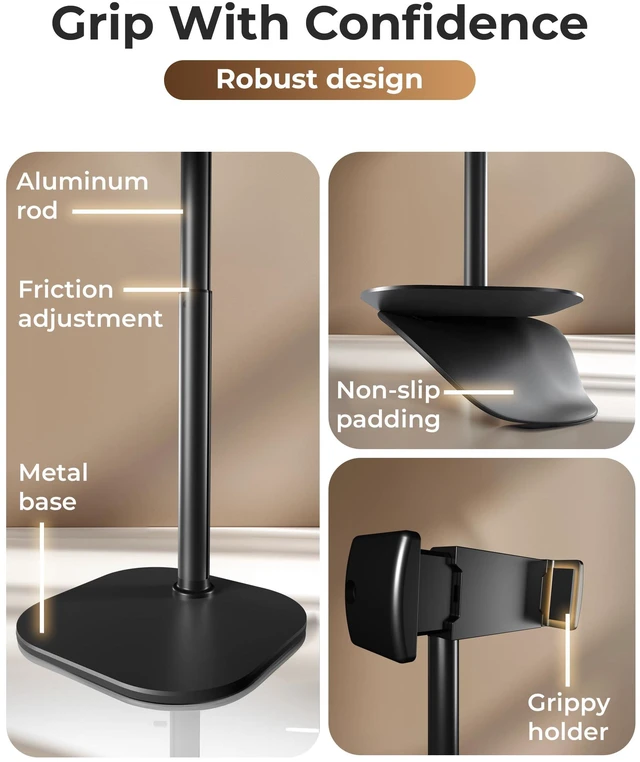 Alt view image 2 of 6 - COOPER ChatStand Sturdy Cell Phone Holder for iPhone, Desk Recording
