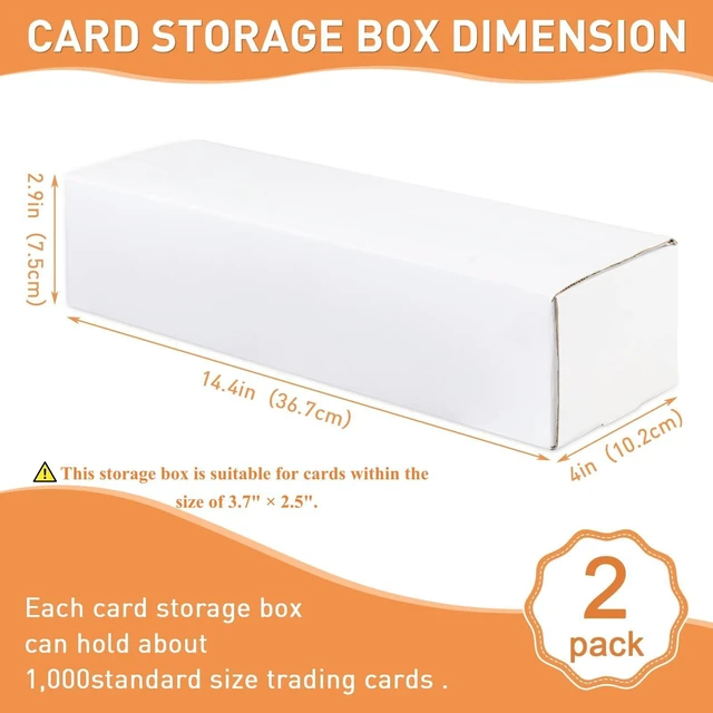 Alt view image 6 of 7 - Card Storage Box 2-Pack 1000 Count 14.4Inch Horizontal for TCG MTG Sports Cards