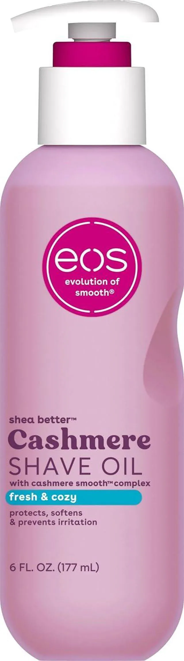 Main image of Eos Cashmere Shave Oil Fresh & Cozy Moisturizing Shea Butter 6 fl oz