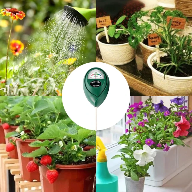 Alt view image 3 of 7 - Soil Moisture Meter, Plant Water Meter, Moisture Sensor Hygrometer for Indoor Outdoor Plants, No Battery Needed, Green