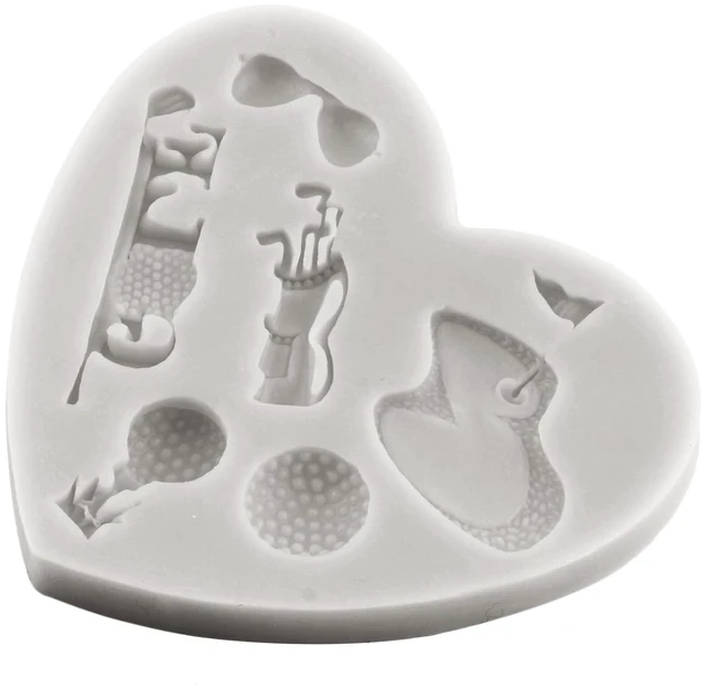 Alt view image 2 of 7 - Golf Silicone Fondant Mold for Golf Balls, Set of 3