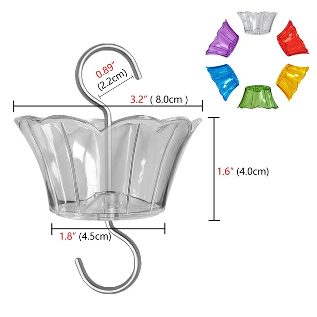Alt view image 6 of 7 - 2-Pack 3oz Plastic Ant Moat for Hummingbird Feeder, Red Insect Guards