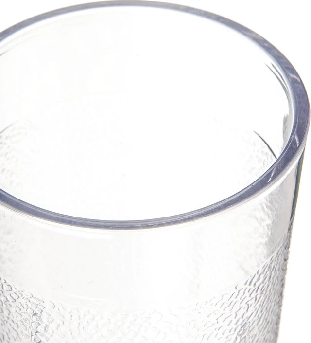 Alt view image 5 of 6 - CFS 55018107 Stackable Shatter-Resistant Plastic Tumbler, 5 oz., Clear, 6-Pack