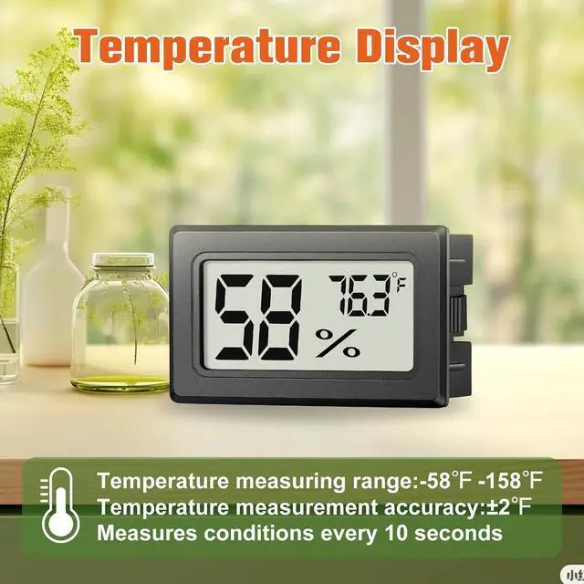 Alt view image 6 of 6 - 6 Pack Mini Hygrometer Indoor Humidity Meter, Digital Thermometer Monitor