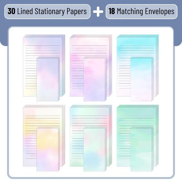 Alt view image 5 of 7 - Mr. Pen Stationery Writing Paper Set with Envelopes, 8.18" x 5.5"