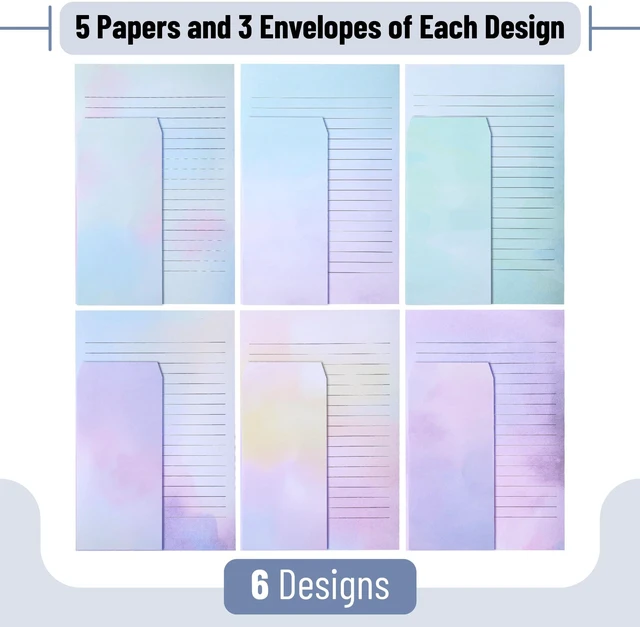 Alt view image 3 of 7 - Mr. Pen Stationery Writing Paper Set with Envelopes, 8.18" x 5.5"