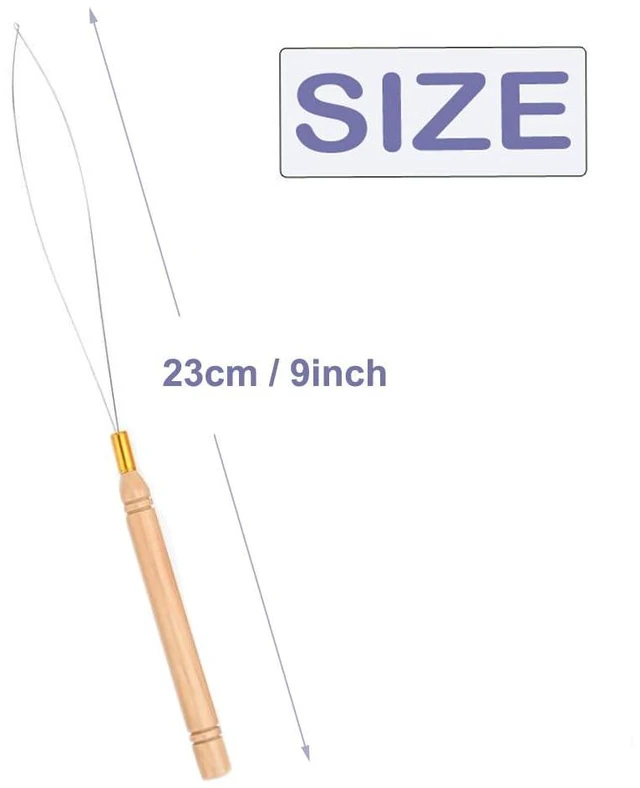 Alt view image 3 of 4 - Hair Extension Loop Needle Threader 5 Pcs for Micro Nano Rings