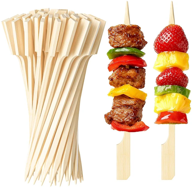 Main image of 300 Pack Bamboo Appetizer Skewers 4.7 Inch, Cocktail Picks for Appetizers, Charcuterie Toothpicks, Decorative Party Picks, Cocktail Sticks for Drinks and Food
