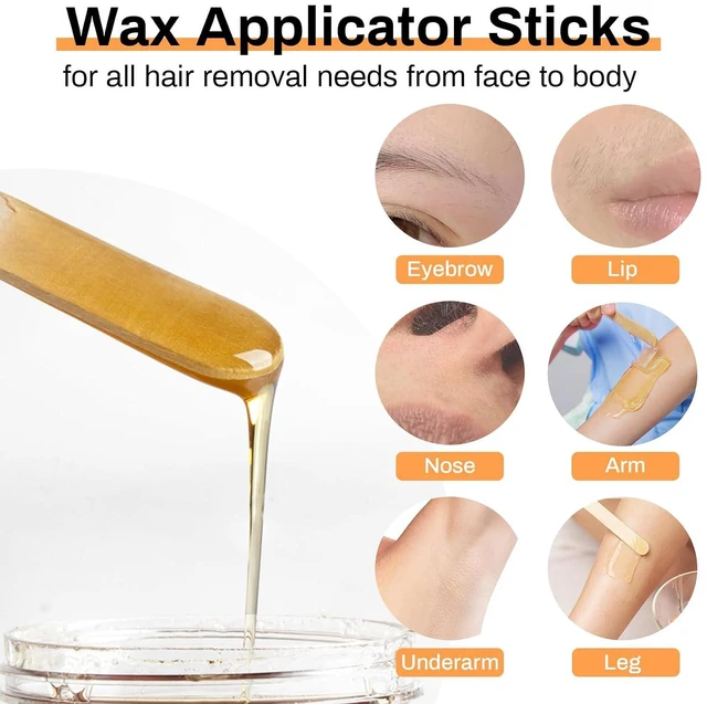 Alt view image 3 of 6 - 150pcs Large Wooden Waxing Spatula, 6in - Wax Sticks for Hair Removal