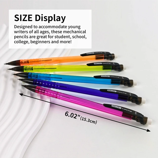 Alt view image 6 of 7 - BAZIC Claris 0.7mm Mechanical Pencil (6/Pack)