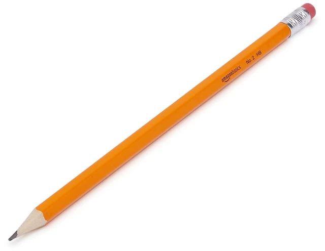 Alt view image 2 of 4 - Amazon Basics #2 HB Wood-Cased Pencils, Pre-sharpened, with Erasers, Soft, Strong Lead, Orange, 30 Count
