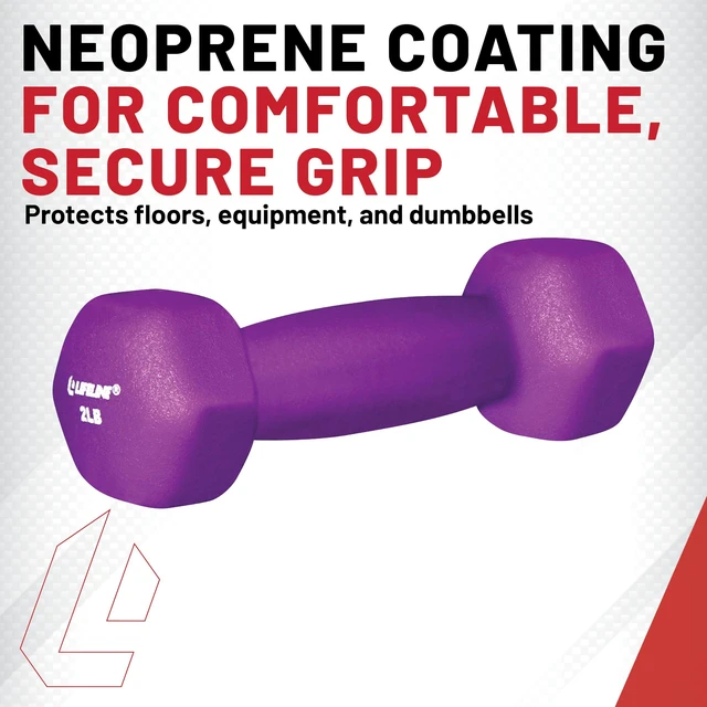 Alt view image 3 of 6 - Lifeline Fitness Neoprene Dumbbell Weights - Multiple Weight Options