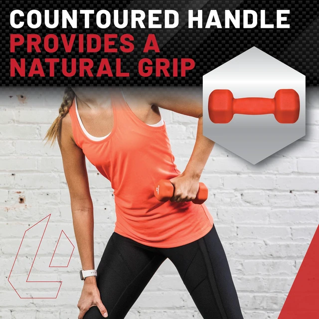 Alt view image 6 of 6 - Lifeline Fitness Neoprene Dumbbell Weights - Multiple Weight Options