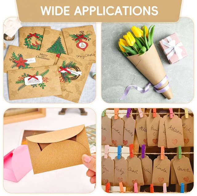 Alt view image 3 of 7 - 25 Sheets Brown Kraft Cardstock 8.5x11 92lb/250gsm