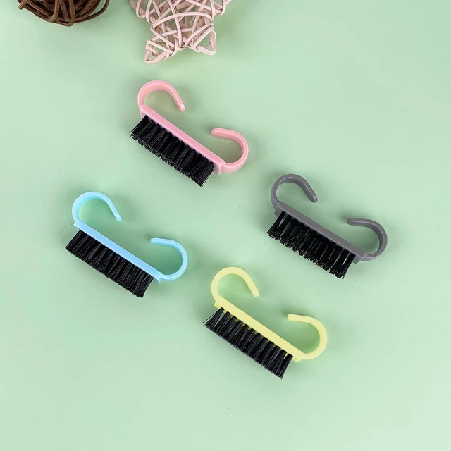 Alt view image 6 of 6 - 4 Pack Nail Brushes for Cleaning Fingernails, Travel Size Hand Scrub Brush for Nails and Toes, Multicolor Mini Handle Grip