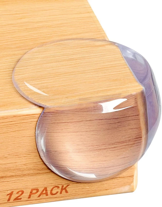 Main image of 12 Pack Baby Corner Protectors for Furniture - Baby Proofing Table Edge Guards