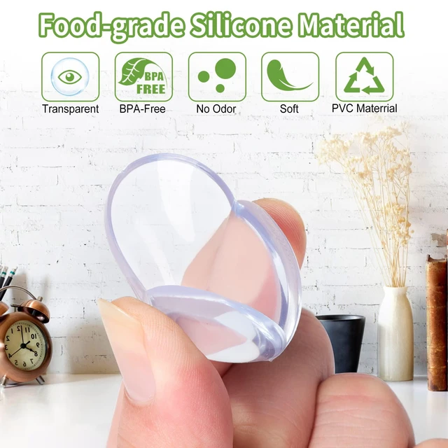 Alt view image 2 of 6 - 12 Pack Baby Corner Protectors for Furniture - Baby Proofing Table Edge Guards