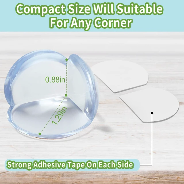 Alt view image 5 of 6 - 12 Pack Baby Corner Protectors for Furniture - Baby Proofing Table Edge Guards