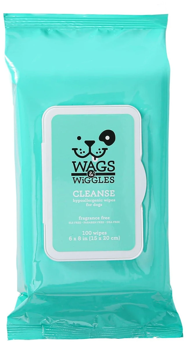 Main image of Wags & Wiggles Hypoallergenic Dog Wipes, Fragrance-Free, 100 Count