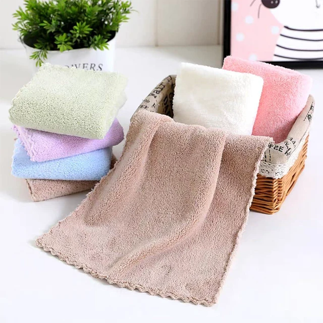 Alt view image 3 of 5 - Microfiber Washcloths 5 Pack, 29.5 x 13.8 Inches, Coral Velvet, Ultra Soft, Quick-Drying, Multipurpose Fingertip Towels for Bathroom, Spa, Gym