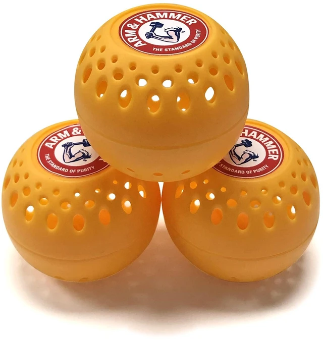 Alt view image 4 of 5 - Arm & Hammer OdorBusterz Odor Eliminator Balls, Clean Burst, 3 Count - Baking Soda Odor Control for Closets, Drawers, Hampers & Small Spaces