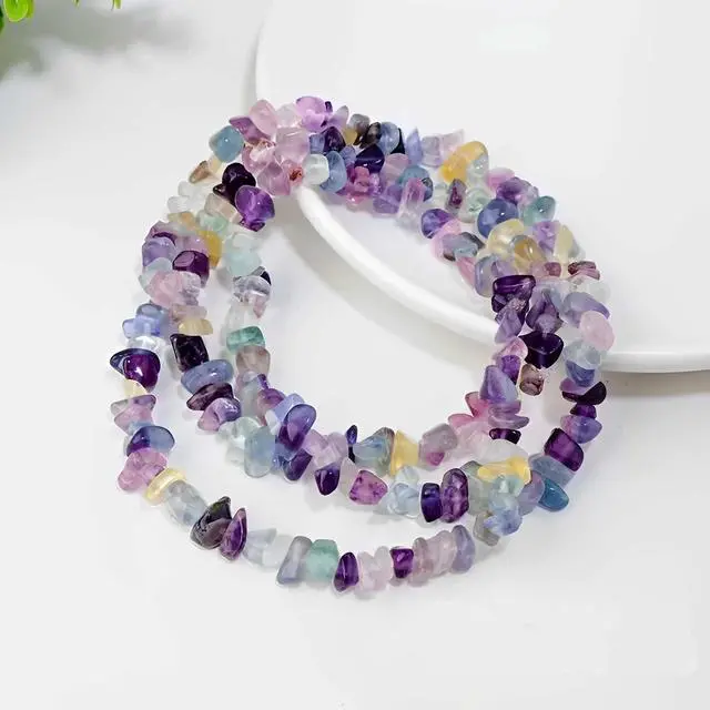Alt view image 2 of 7 - 200pcs Natural Chip Stone Beads Gemstone Healing Crystal Loose Rocks
