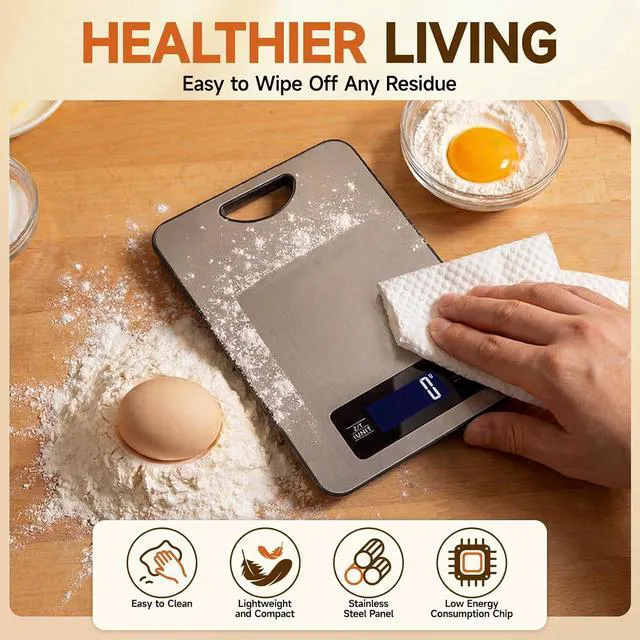 Alt view image 5 of 6 - 11lb Digital Kitchen Scale with Hanging Loop, Food Scale