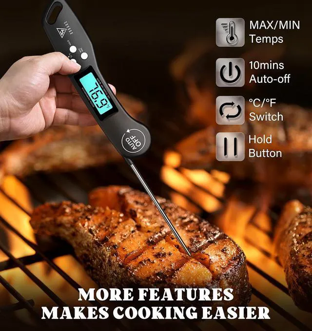 Alt view image 3 of 6 - DOQAUS Digital Instant Read Meat Thermometer for Cooking