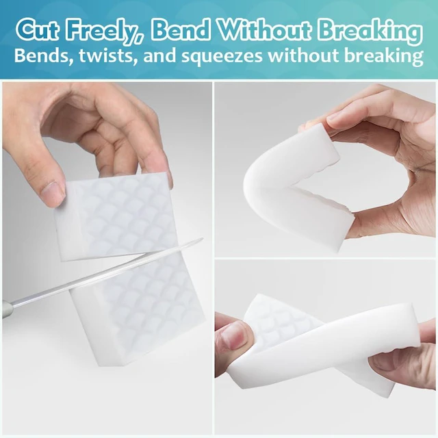 Alt view image 4 of 6 - GLIMGLINT 12-Pack Magic Sponges Cleaning Eraser, Powerful Scrubber Foam Pads