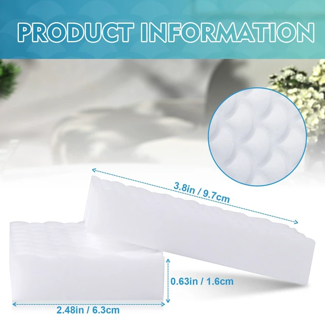 Alt view image 2 of 6 - GLIMGLINT 12-Pack Magic Sponges Cleaning Eraser, Powerful Scrubber Foam Pads