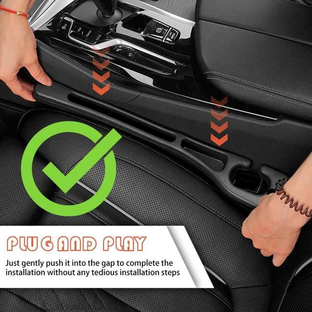 Alt view image 6 of 7 - 2PCS Car Seat Gap Filler Organizer with Storage Slots