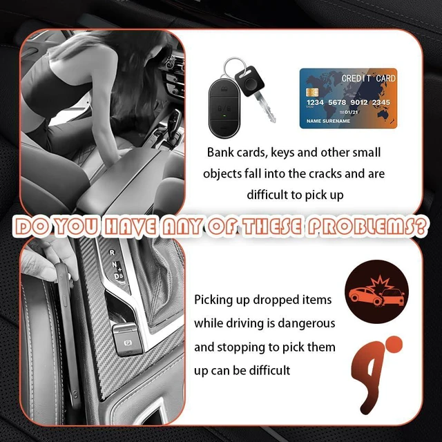 Alt view image 7 of 7 - 2PCS Car Seat Gap Filler Organizer with Storage Slots