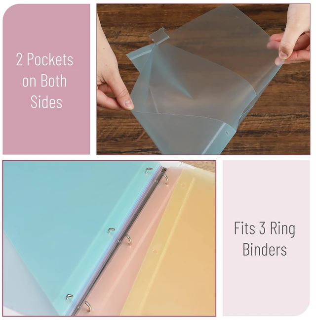 Alt view image 4 of 7 - Mr. Pen Binder Dividers with Pockets and Tabs, 8 Pack