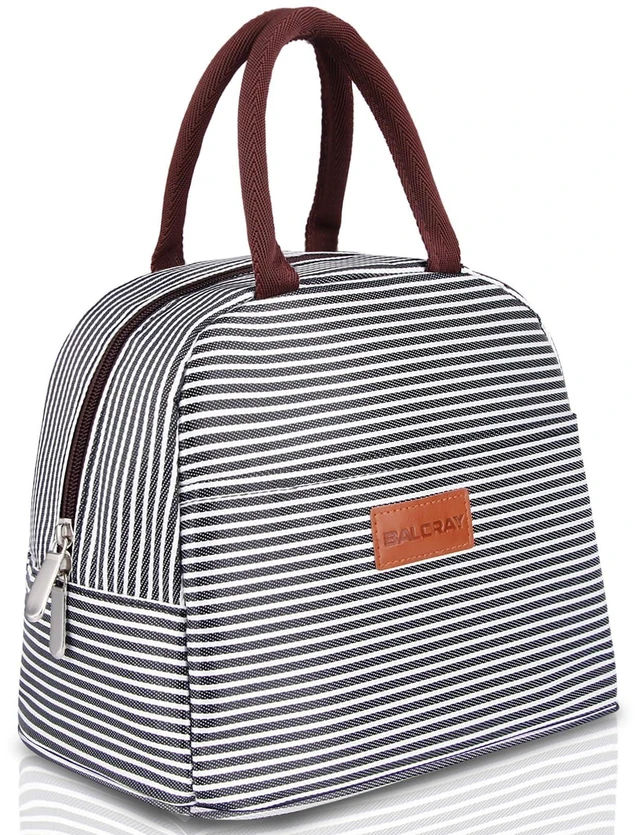 Main image of BALORAY Lunch Bag, Black White Stripes, M