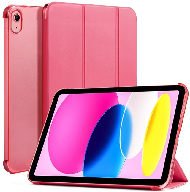 Main image of CoBak Slim Stand Protective Case for iPad 11th Gen 11-Inch 2025 (A16), iPad 10th Gen 10.9-Inch 2022, Hard PC Translucent Back Shell, Support Touch ID, Raspberry