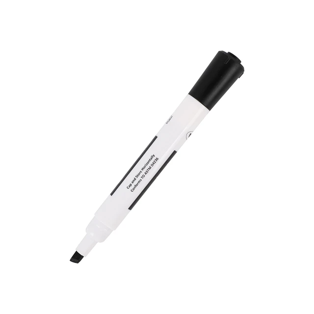 Alt view image 3 of 6 - Amazon Basics Lowe-Odor Dry Erase Whiteboard Markers, Chisel Tip, Quick-Dry, Black, 12-Pack