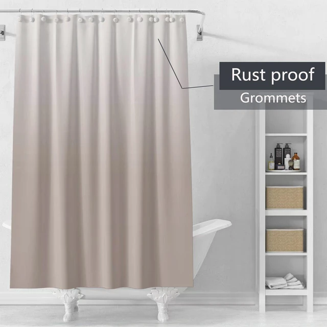 Alt view image 6 of 6 - Plastic Waterproof Shower Curtain Liner 72x72, 4G Lightweight with Grommets Holes and 3 Heavy Duty Magnetic Weights