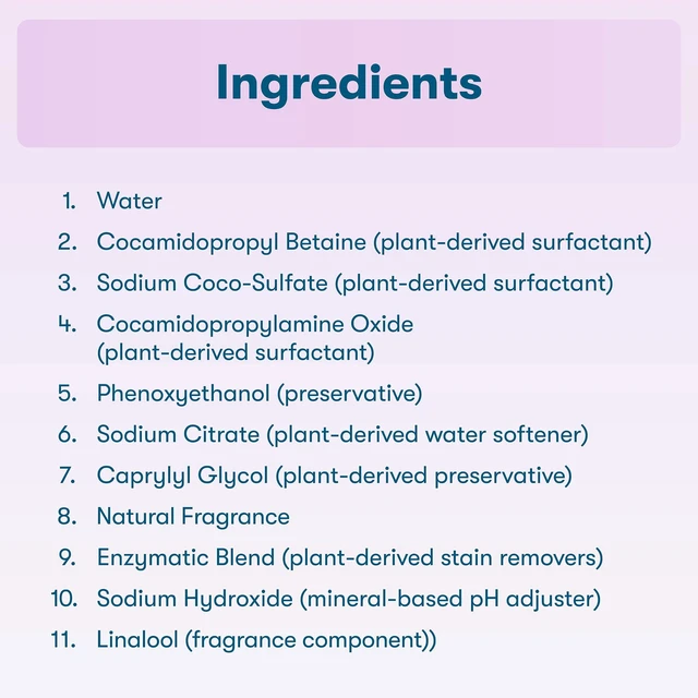 Alt view image 3 of 5 - ECOS Hypoallergenic Liquid Laundry Detergent for Sensitive Skin, Lavender, 120 Loads, 110 Fl Oz