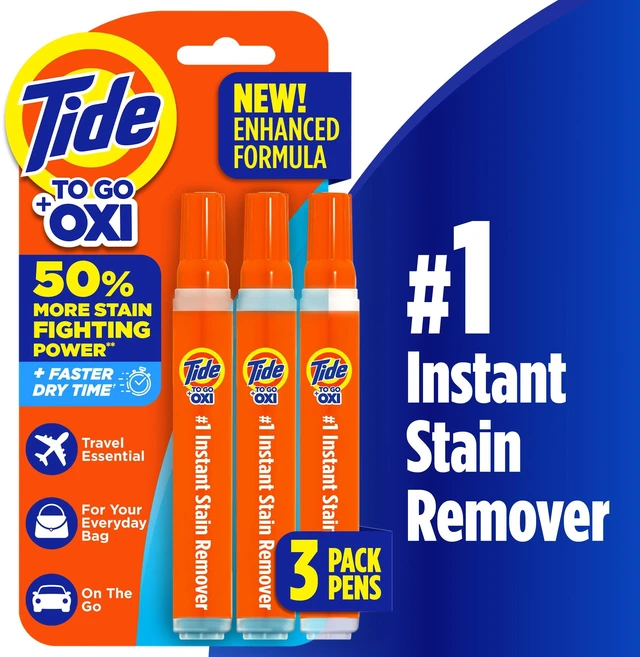 Main image of Tide To Go Instant Laundry Stain Remover Pen and Spot Cleaner, Travel Size, Fresh, 1.01 fl oz, 3 Count