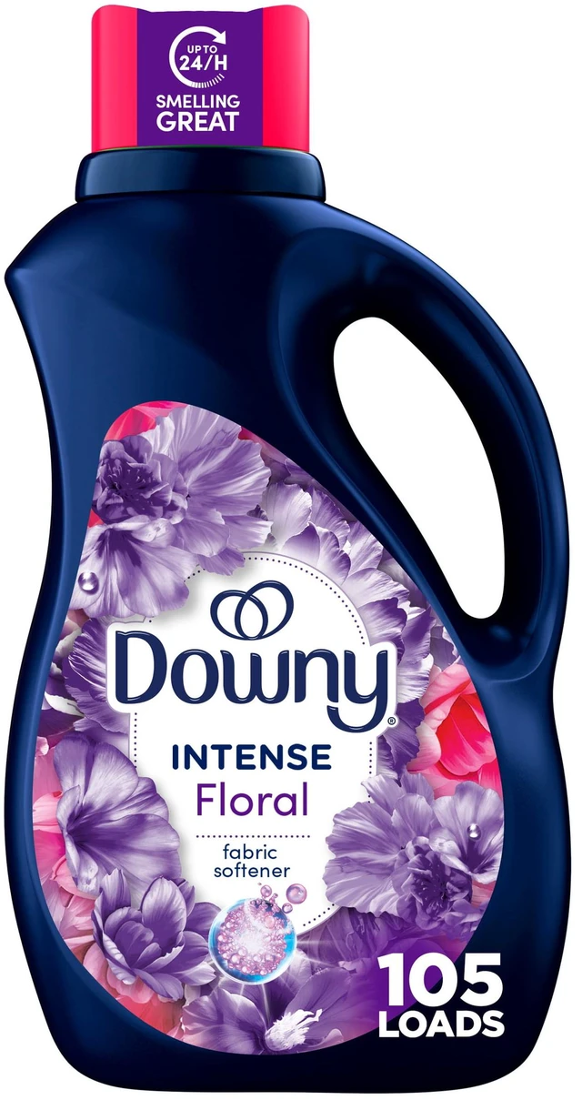 Main image of Downy Intense Fabric Softener Liquid, Floral Scent, 77 fl oz, 105 Loads