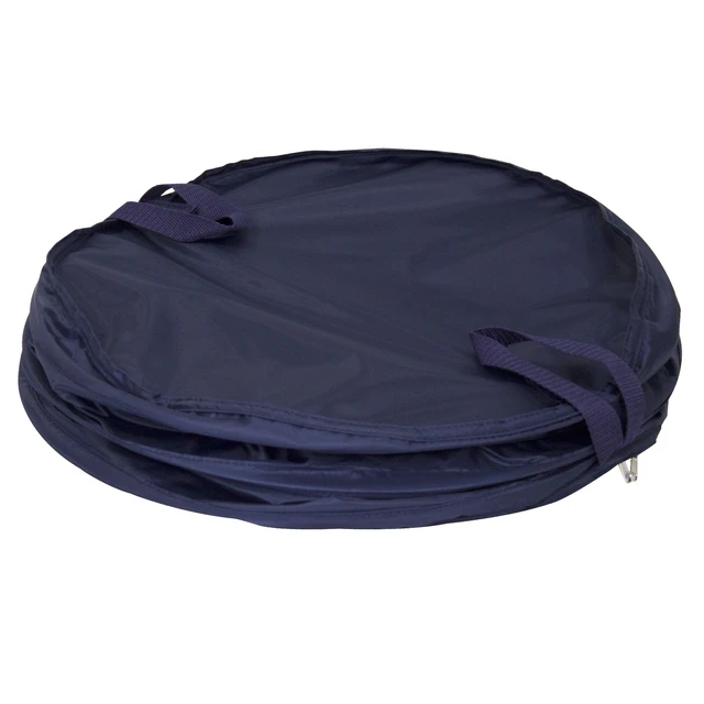 Alt view image 5 of 6 - Mainstays Pop-Up Laundry Hamper with Zipper Lid, 2-Load Capacity, Blue